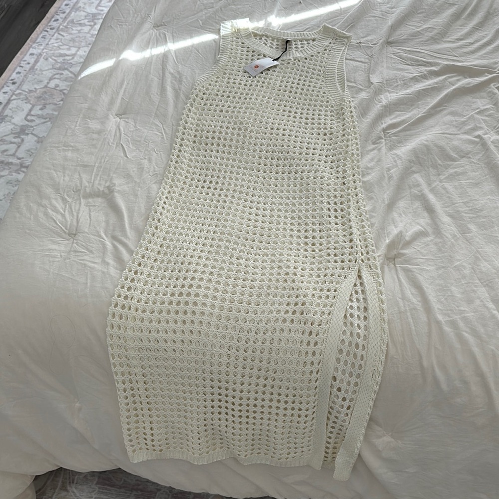 Cream Knit cover up